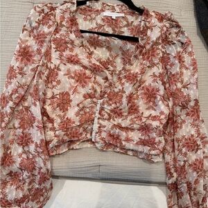 Floral Sheer Blouse